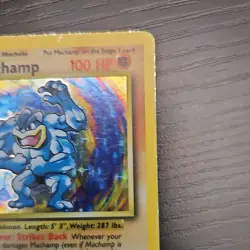 Wizards of the Coast Pokemon TCG Machamp Base Set Unlimited Holo Rare EN 1999 - Image 3