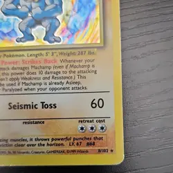 Wizards of the Coast Pokemon TCG Machamp Base Set Unlimited Holo Rare EN 1999 - Image 4