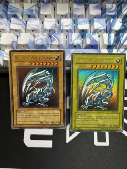 YuGiOh Blue Eyes White Dragon SDK-001 FADED Misprint Ultra Rare - Image 4