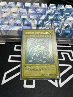 YuGiOh Blue Eyes White Dragon SDK-001 FADED Misprint Ultra Rare - Image 5