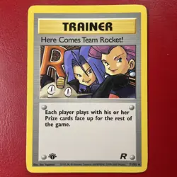 Here Comes Team Rocket! 71/82 Team Rocket Regular First Edition Pokemon Card - Image 1