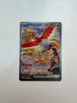 Pokemon TCG Ethan's Ho-Oh EX SIR Destined Rivals 230/182 NM Card - Image 1