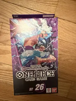 NEW! One Piece Purple/Black Monkey.D.Luffy Starter Deck [ST-26] English SEALED - Image 1