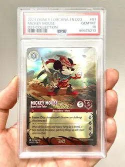 DISNEY LORCANA EN D23- MICKEY MOUSE - BRAVE LITTLE TAILOR PSA 10 - Image 1
