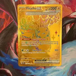 Pikachu ex 179/131 Hyper Rare Gold Pokemon TCG Prismatic Evolutions English NM - Image 1
