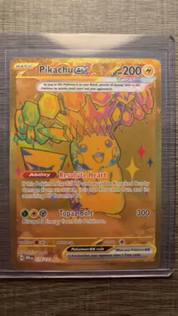 Pikachu ex 179/131 Hyper Rare Gold Pokemon TCG Prismatic Evolutions English NM - Image 1