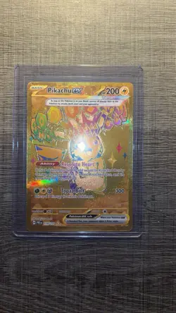 Pikachu ex 179/131 Hyper Rare Gold Pokemon TCG Prismatic Evolutions English NM - Image 2