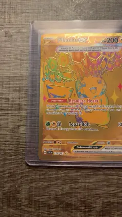Pikachu ex 179/131 Hyper Rare Gold Pokemon TCG Prismatic Evolutions English NM - Image 5