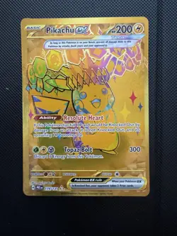Pikachu EX 179/131 Hyper Rare Gold - Prismatic Evolutions - NM Pokemon TCG - Image 1