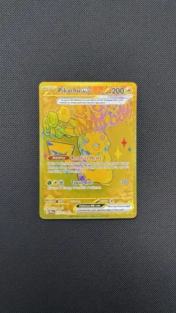 Pokemon TCG Prismatic Evolutions Pikachu EX Gold Hyper Rare 179/131 - Image 1