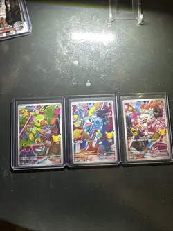 Series 2 First Partner Illustration Galar Grookey 052, Scorbunny 053, Sobble 054 - Image 1