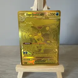 Pokemon TCG Mega Greninja EX 122/086 Chaos Rising Gold Secret Rare NM English - Image 1