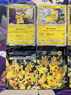 Pokemon TCG Lot of 8 English & Japanese Pikachu Cards Mixture of V VMAX Promo - Image 2