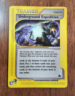 Pokemon TCG Supporter Underground Expedition Skyridge e-card 140/144 uncommon NM - Image 1