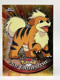 Pokemon Card Topps Chrome Growlithe #58 NM - Image 2