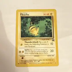 Pikachu #27 WOTC Black Star Promo The Power Of One 2000 Pokemon TCG Card - Image 1