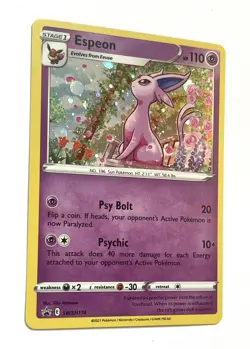Espeon - SWSH174 - Pokemon Sword & Shield Promo Ultra Rare Holo Card NM - Image 3