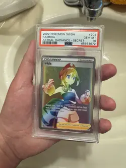 Irida 204/189 Pokemon TCG Astral Radiance Holo Card Rainbow Rare PSA 10 - Image 1