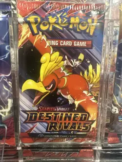 Pokemon Destined Rivals Booster Pack - 10 Cards / Pack - SEALED - Image 1