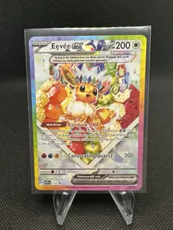 POKEMON TCG Prismatic Evolutions SPC EEVEE EX Fruit Black Star Promo Card 174 - Image 1