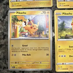 Pokemon TCG - Pikachu Lot 6 Cards - Pikachu SWSH039 Promo, Pokemon GO & More - Image 5