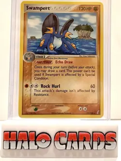 PACK FRESH Pokemon Swampert Holo EX Crystal Guardians Card 27/100 W10 - Image 1