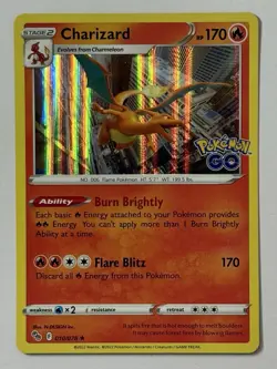 Charizard 010/078 (NM) Holo Rare Sword & Shield: Pokemon GO 2022 Pokemon Card - Image 1