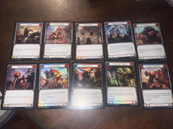 Flesh and blood Cold Foil Lot 10 Random Trading Card - Image 1