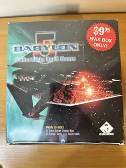 Babylon 5 Premiere CCG Game - (12) 60 Card Decks Starter Display Card Box 1997 - Image 1