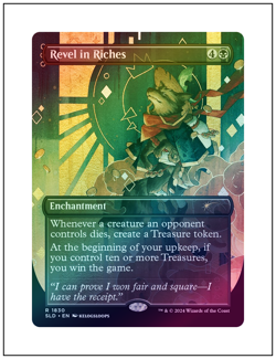 1x Revel in Riches, Foil - 1830, Secret Lair Drop 20 Ways to Win, Magic MTG NM - Image 1