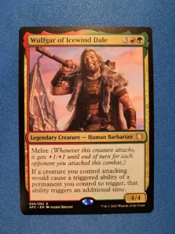 Wulfgar of Icewind Dale Commander: AFR NM Magic MTG - Image 1
