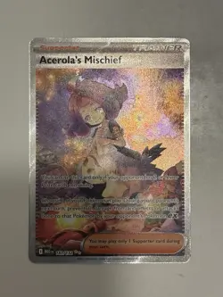 Acerola's Mischief Special Illustration Rare Pokemon Mega Evolution Card 183/132 - Image 1