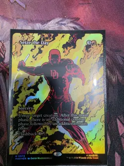 x1 Seize the Day - Foil - Borderless M MTG Marvel Universe M/NM, English - Image 1
