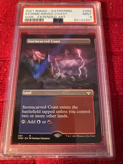 PSA 9 Mint Stormcarved Coast (284) Borderless Innistrad: Crimson Vow VOW MTG - Image 2