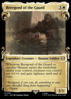 Light Play x 1 Beregond of the Guard - Foil - Showcase Scrolls Commander: The Lo - Image 1