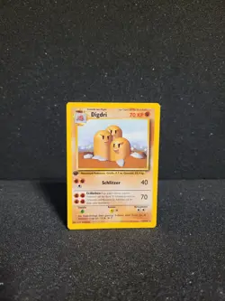 Pokemon Karte Digdri - 1. Edition Near Mint+ - 19/102 Basis Set - Image 1