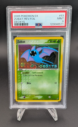 Zubat 2005 Pokemon EX Deoxys Reverse Foil #83 PSA 9 Mint - Image 1