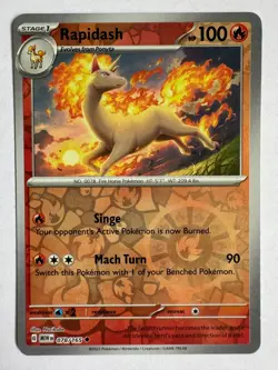 Pokemon TCG MEW Scarlet & Violet 078/165 Rapidash Reverse Holo - Image 1