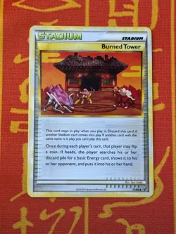 POKEMON TCG BURNED TOWER 71/90 EXCELLENT NON HOLO UNCOMMON UNDAUNTED - Image 1