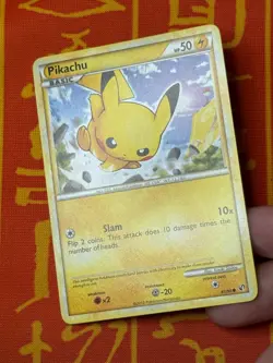 POKEMON TCG PIKACHU 61/90 EXCELLENT NON HOLO COMMON UNDAUNTED - Image 3