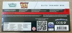 Pokemon TCG Scarlet & Violet 151 Elite Trainer Box ETB Factory Sealed - Image 4