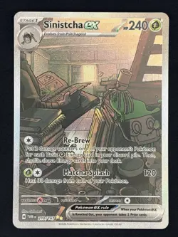 Sinistcha ex 210/167 SIR Full Art Holo Sv06: Twilight Masquerade Pokemon NM - Image 1