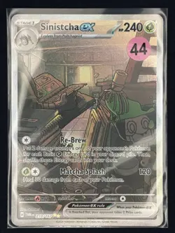 Sinistcha ex 210/167 SIR Full Art Holo Sv06: Twilight Masquerade Pokemon NM - Image 3
