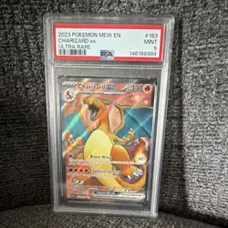 Pokemon TCG Charizard ex 183/165 Scarlet & Violet 151 Holo Ultra Rare PSA 9 - Image 1