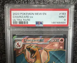 Pokemon TCG Charizard ex 183/165 Scarlet & Violet 151 Holo Ultra Rare PSA 9 - Image 3