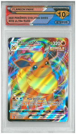 2021 Pokemon Evolving Skies FLAREON VMAX #018/203 Ultra Rare💎 DSG 10 Gem Mint - Image 1