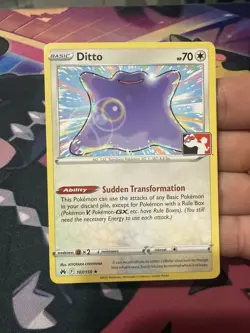 Ditto 107/159 Prize Pack Series 3 Pokemon Play! Stamp NM Condition - Image 1