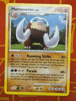 POKEMON TCG MAMOSWINE 21/100 NON HOLO RARE LIGHT PLAY STORMFRONT - Image 1