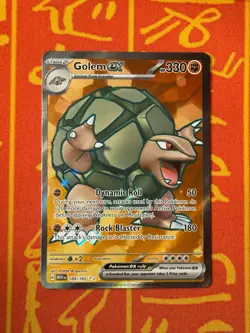 POKEMON TCG GOLEM EX 189/165 FULL ART HOLO NM 151 ENGLISH - Image 1