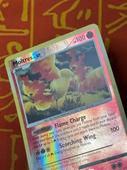 POKEMON TCG MOLTRES 10/100 REVERSE HOLO RARE LIGHT PLAY MAJESTIC DAWN - Image 4